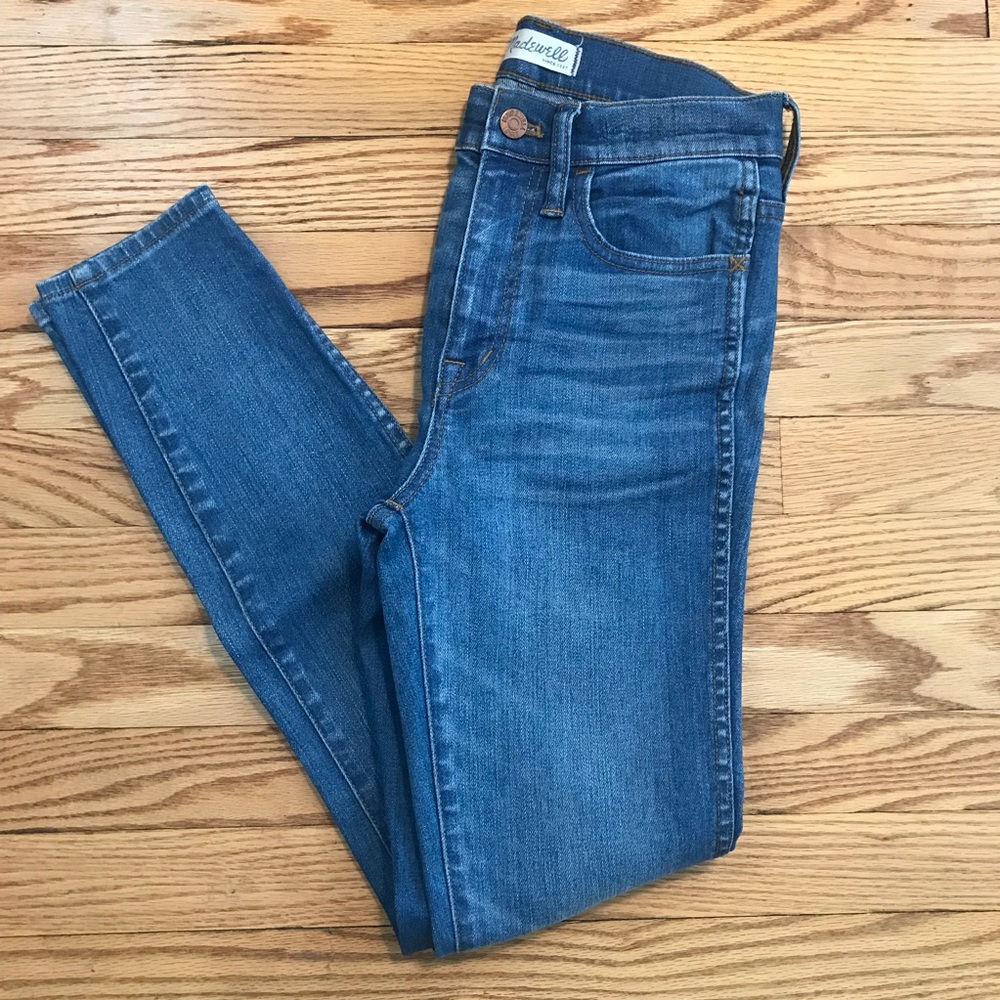 Madewell 10” HR Skinny Jean Rosedale Wash Sz 25